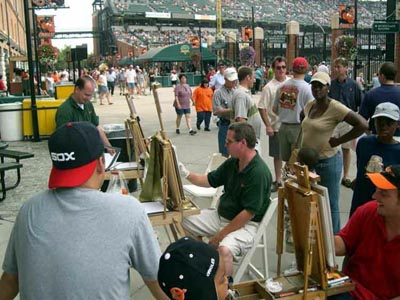 CAMDEN YARDS Drawing at Orioles Park in Baltimore